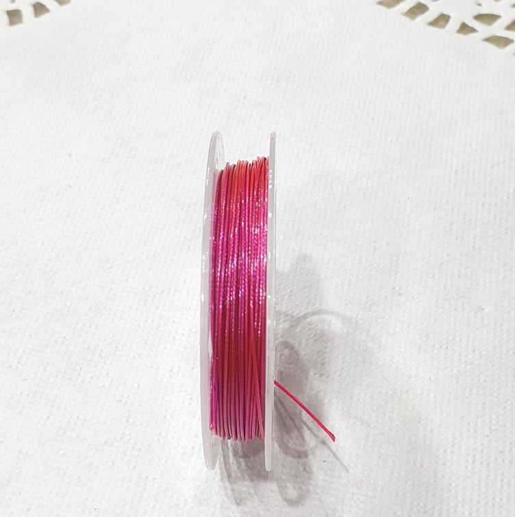 10m Spool Hot Pink Tiger tail