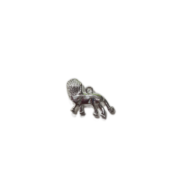 10pc Silver Lion Charms