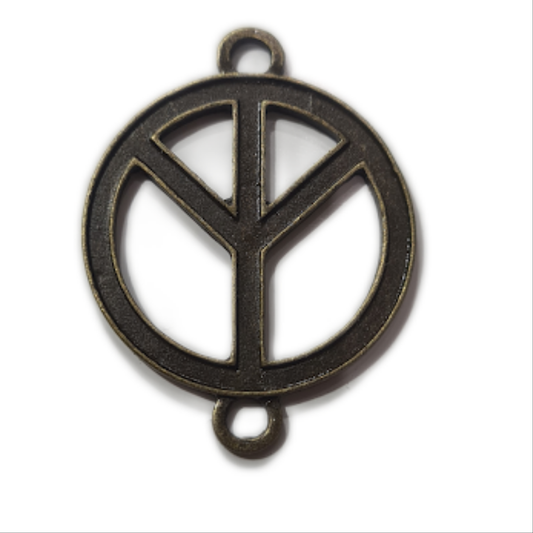 10pc Bronze Peace Signs