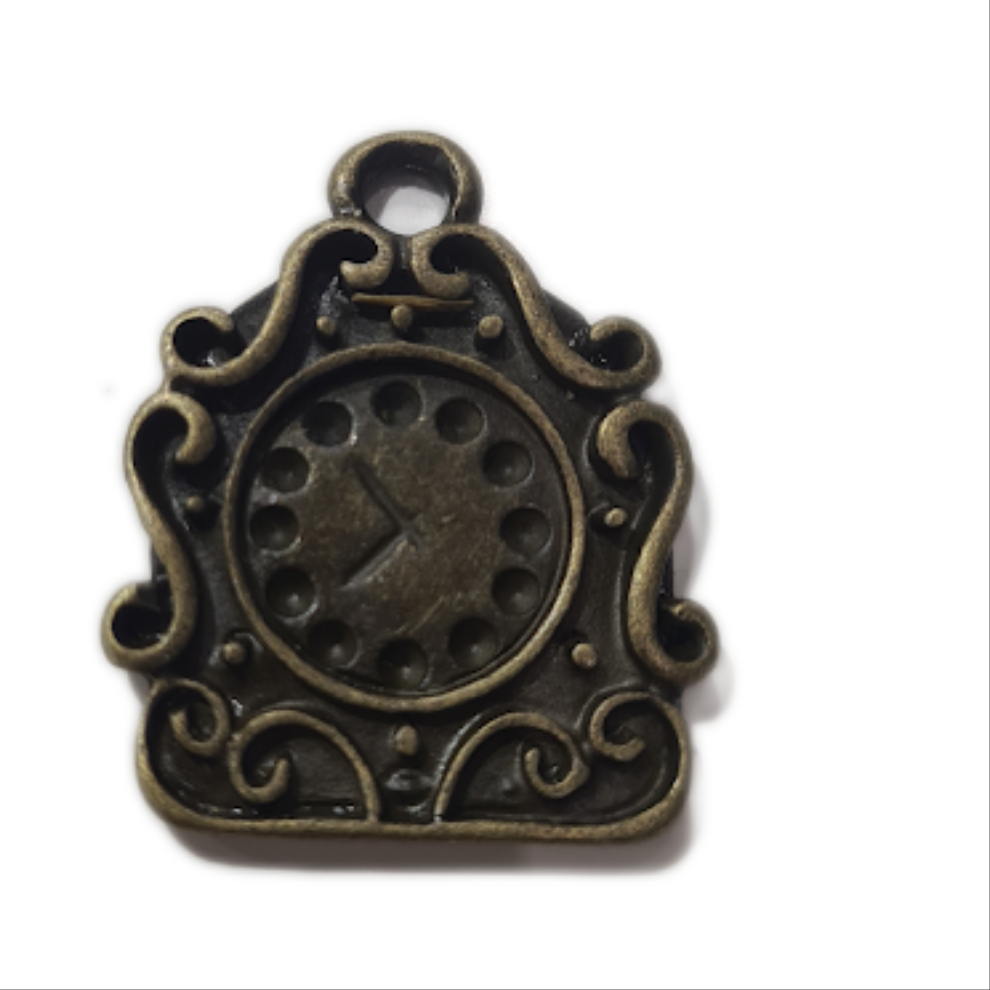 10pc Bronze Grandfather Clock Charms
