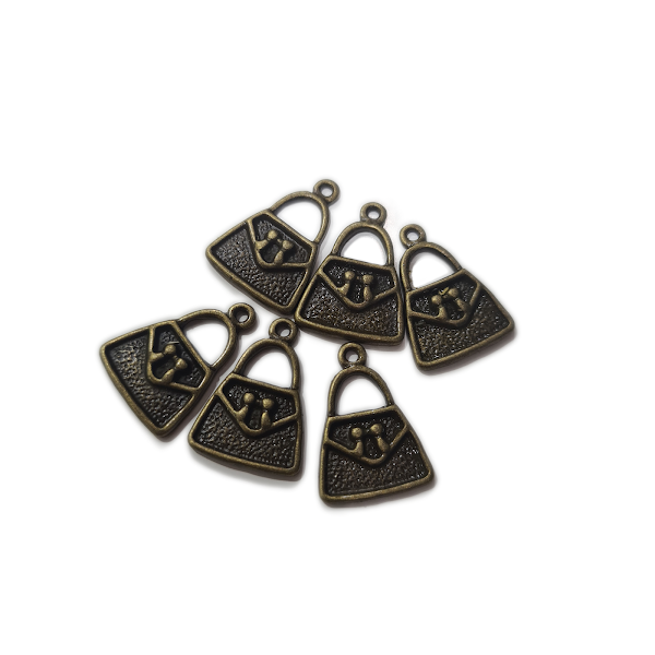 10pc Bronze Handbag Charms