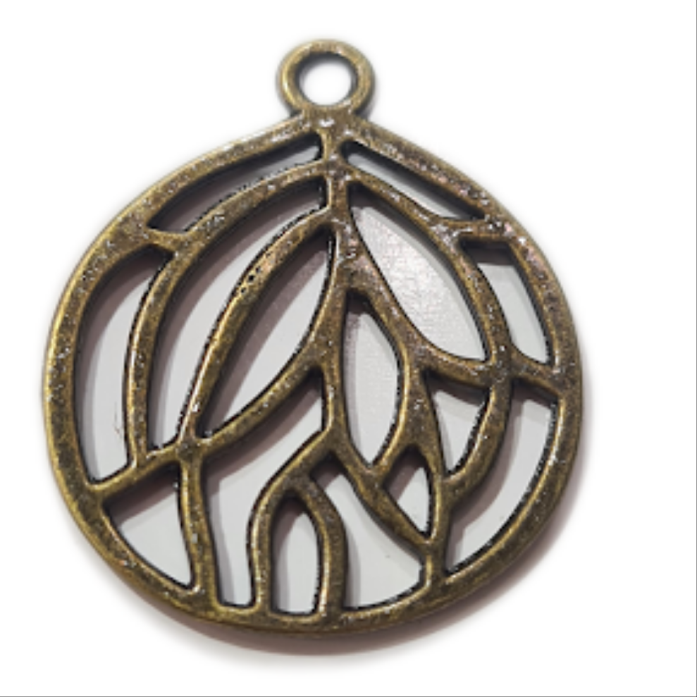 10pc Bronze Tree Charm Pendants