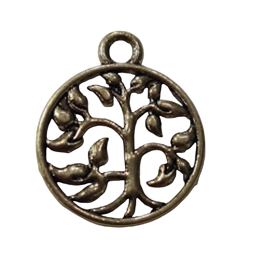 10pc Delicate Gold Tree Of Life Charms
