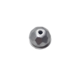 LAST1! 20pc Czech Silver Rondelle Beads