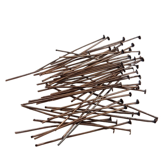 50pc Copper Head Pins 4.5cm