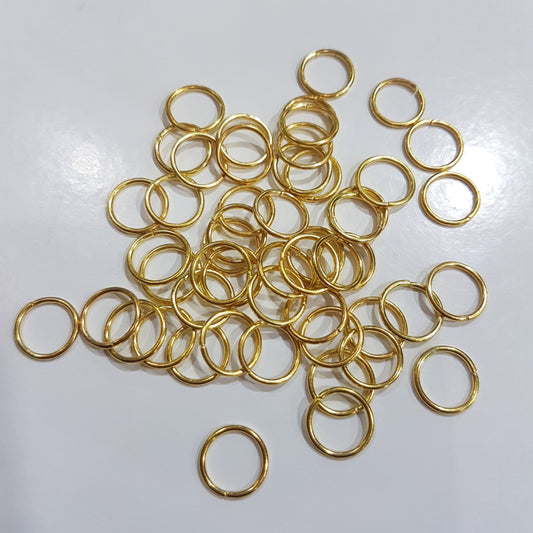 50pc 10mm Gold Jump Rings