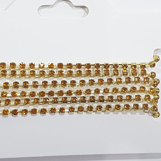 Topaz Preciosa Rhinestone Chain ss8