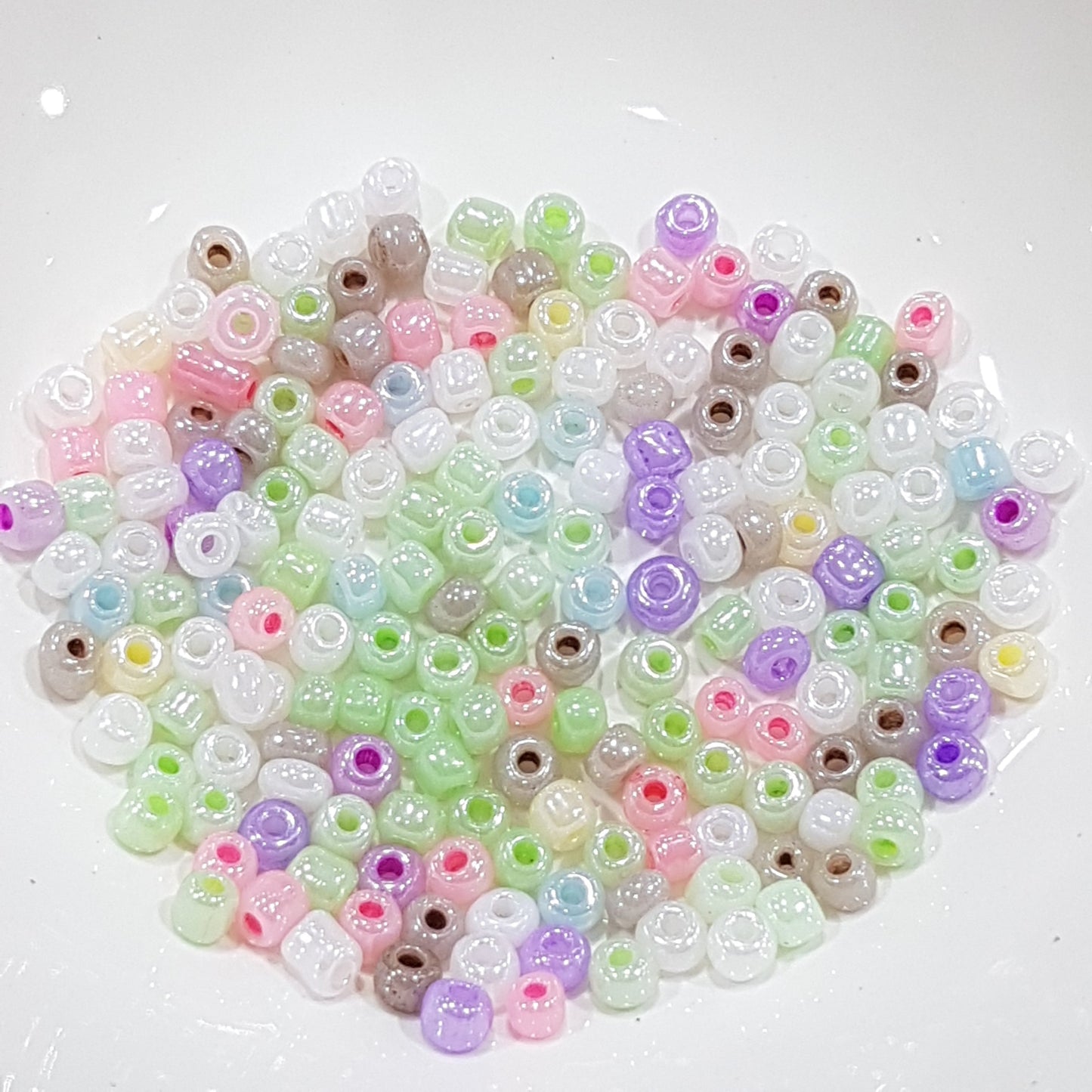 15g 6/0 Mixed Pearl Seed Beads