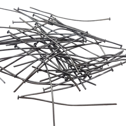 50pc Black Head Pins 4.5cm