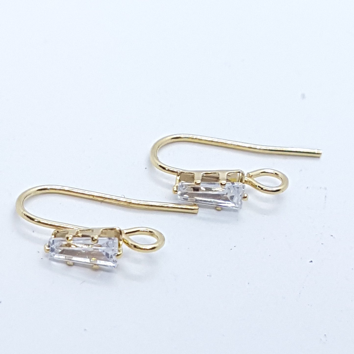 6pc Cubic Zirconia Earring Hooks