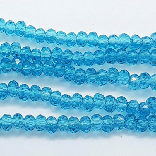 Tiny Crystal Rondelle Beads