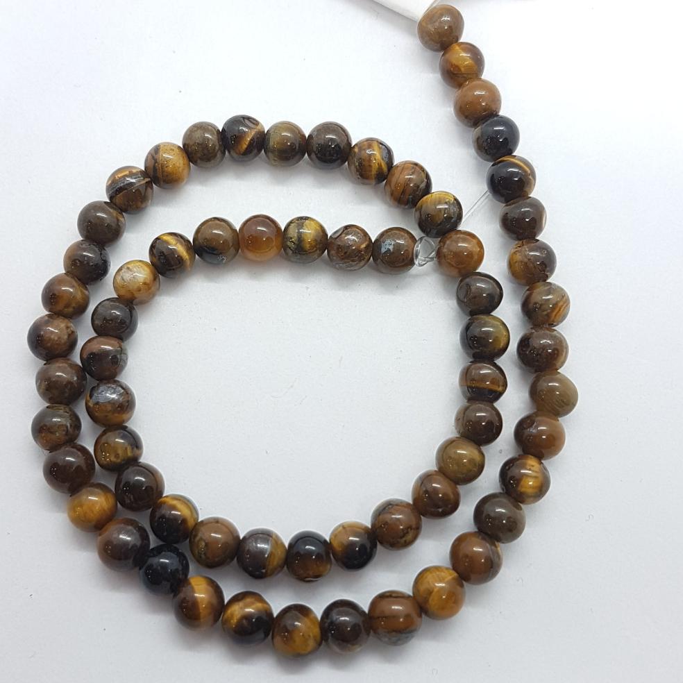 6mm Tiger's Eye Bead Strand