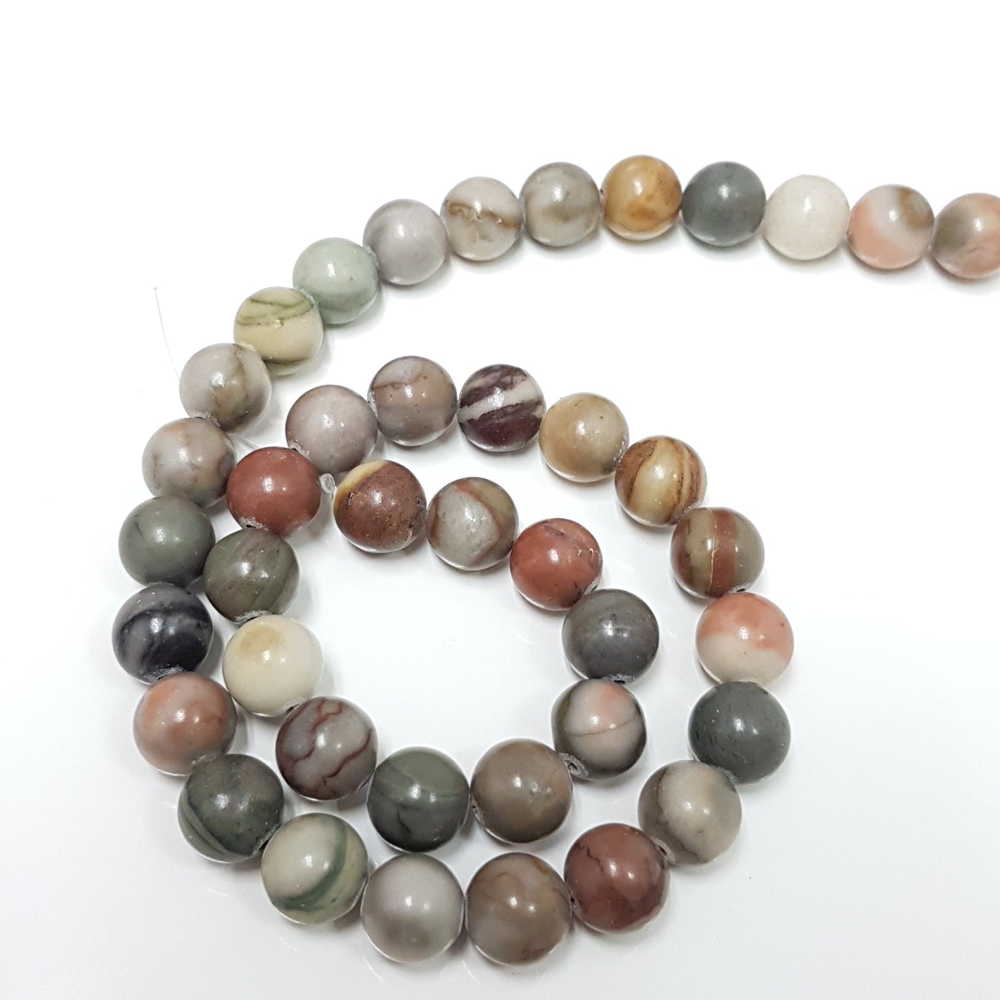9mm Jasper Gemstone Beads