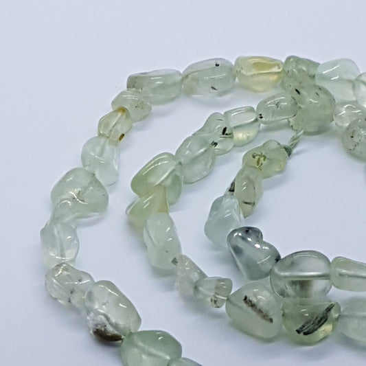 Prehnite Gemstone Nugget Beads