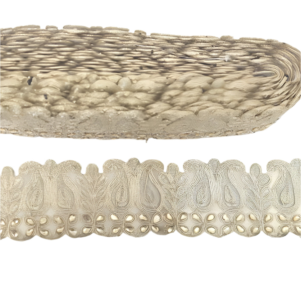 5m Gold & Pearl Embellished Trim