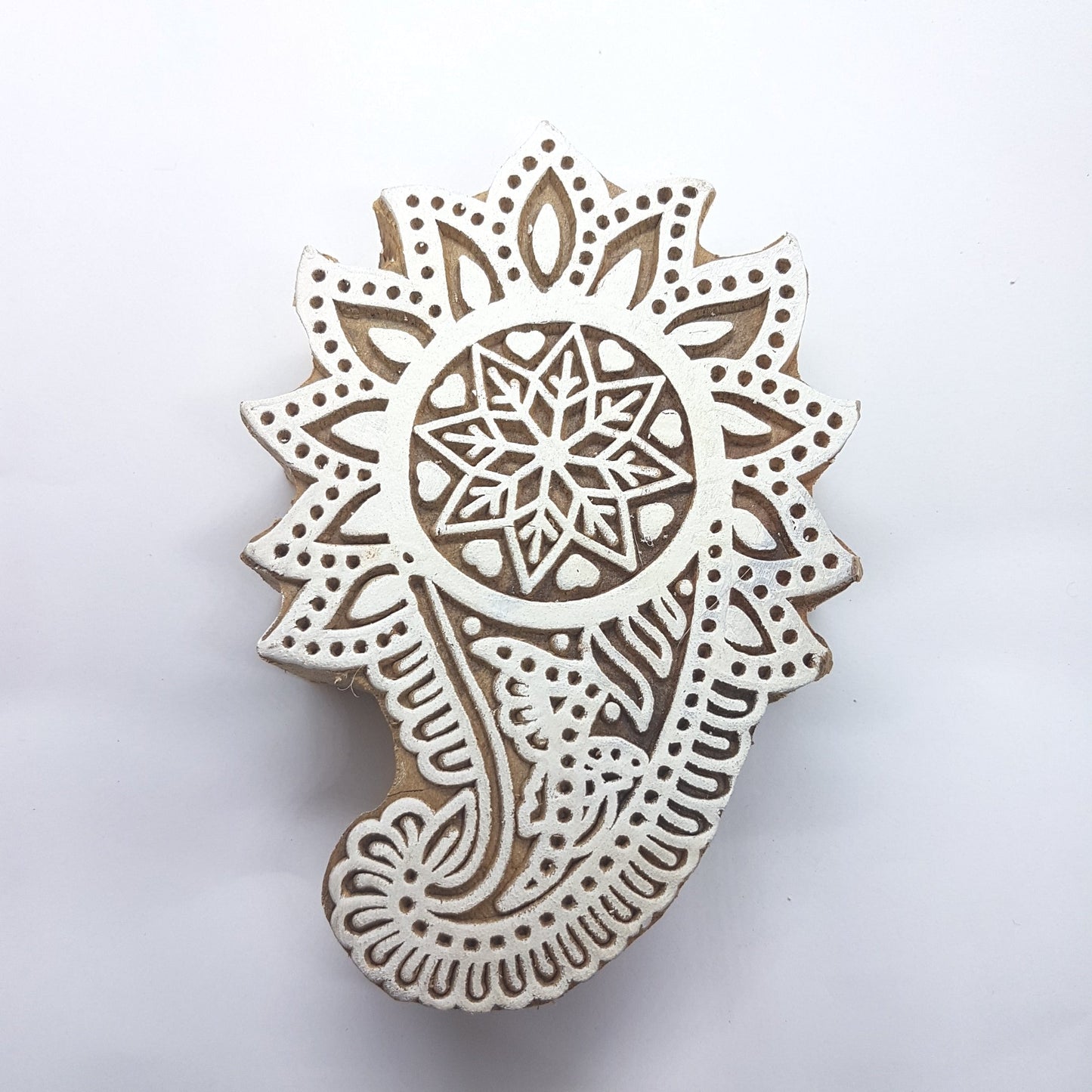 Large Paisley Block Stamp