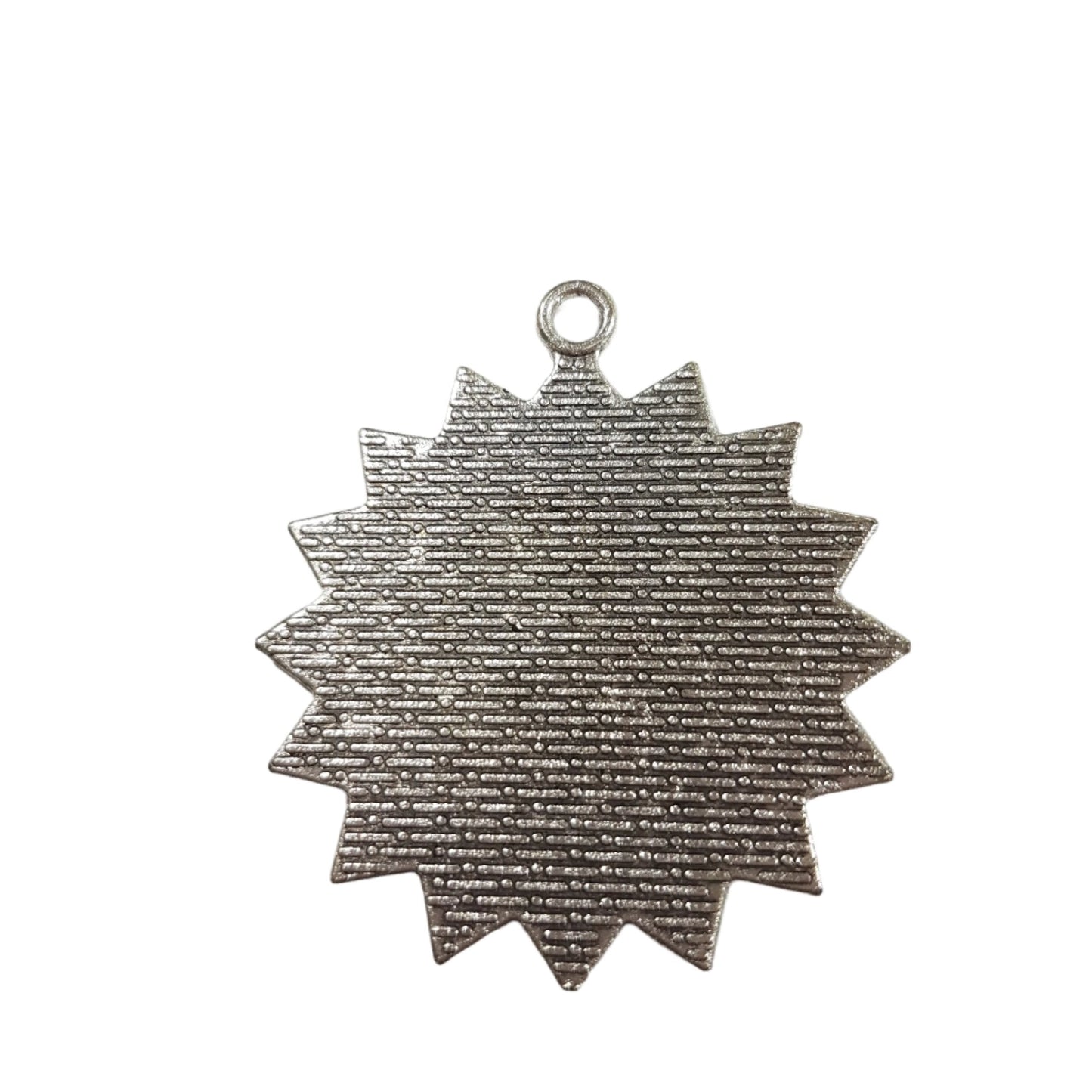 2pc Silver Sun Cabochon Pendant