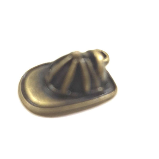 10pc Bronze Fireman Hat Charms