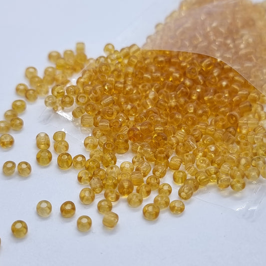 15g 12/0 Goldenrod Seed Beads