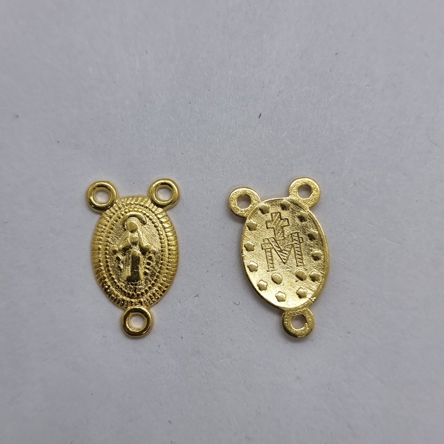10pc Gold Rosary Charm Connectors