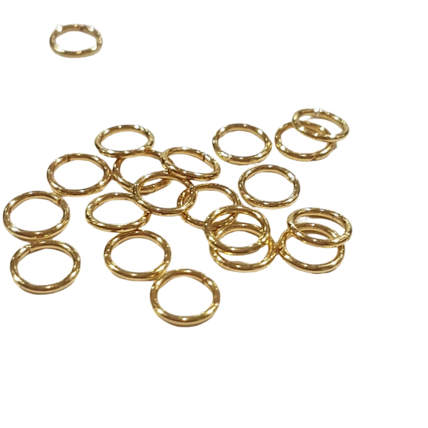 6mm 18k Gold Plated Jump Rings