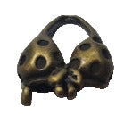10pc Bronze Bikini Charms
