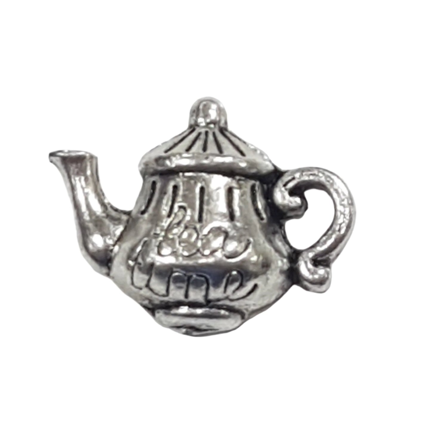 10pc Silver Tea Pot Charm