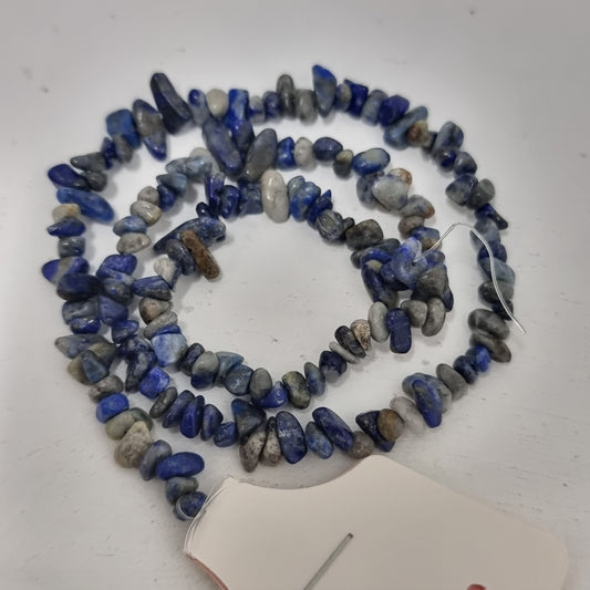 Lapis Lazuli Gemstone Chip Bead Strand