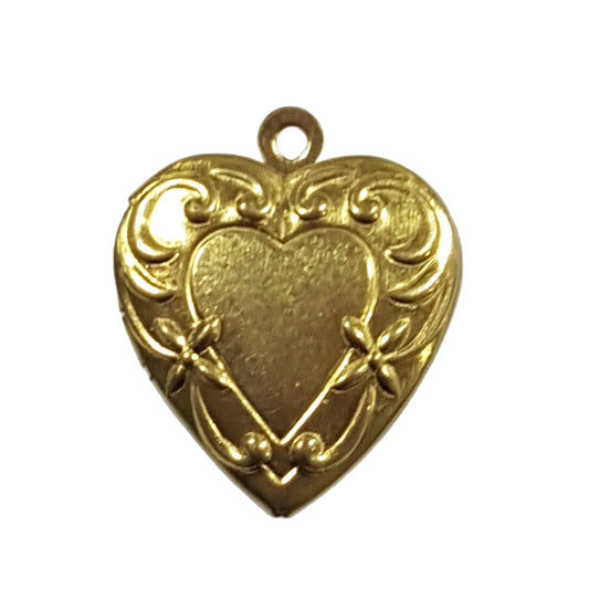 Small Brass Heart Locket