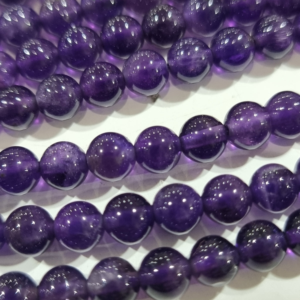 5mm Amethyst Round Gemstone Beads