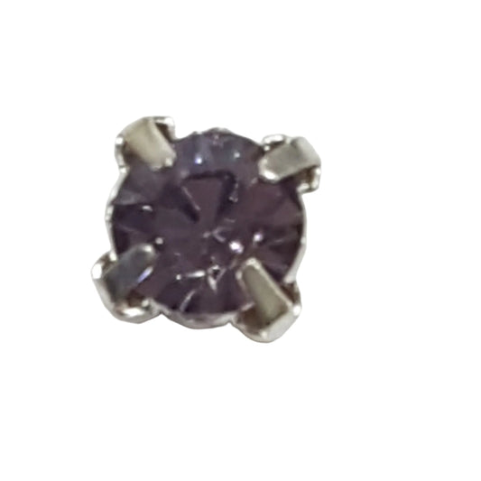 20pc Purple Sew On Rhinestones