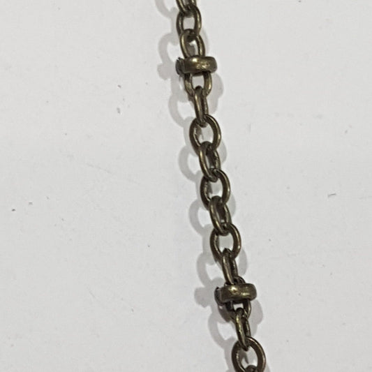 1m Antique Bronze Link Chain 1x1mm
