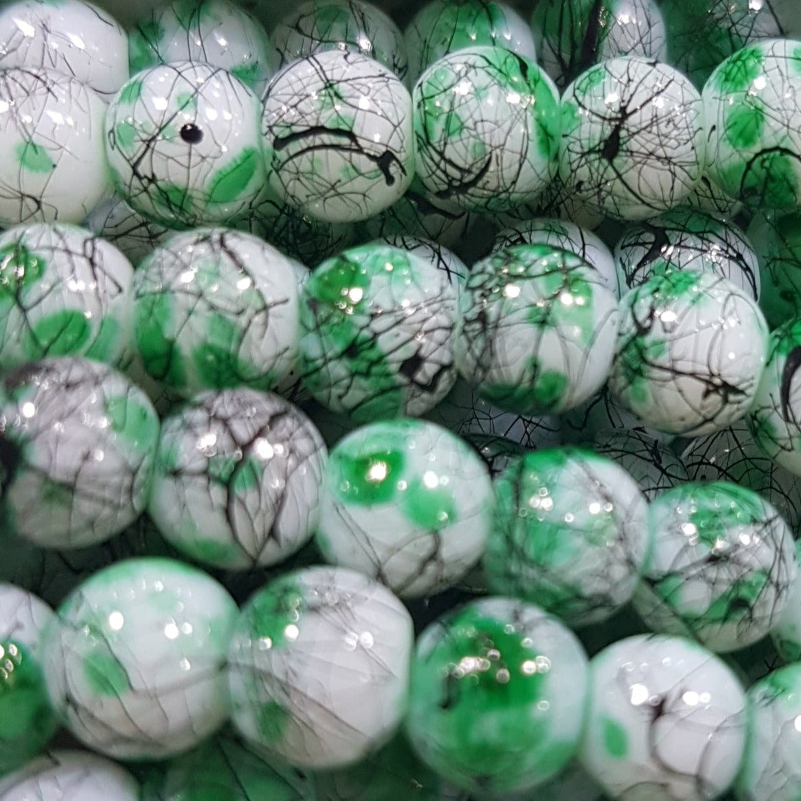 6mm Multicolored Glass Beads