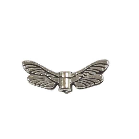10pc Silver Wing Charms