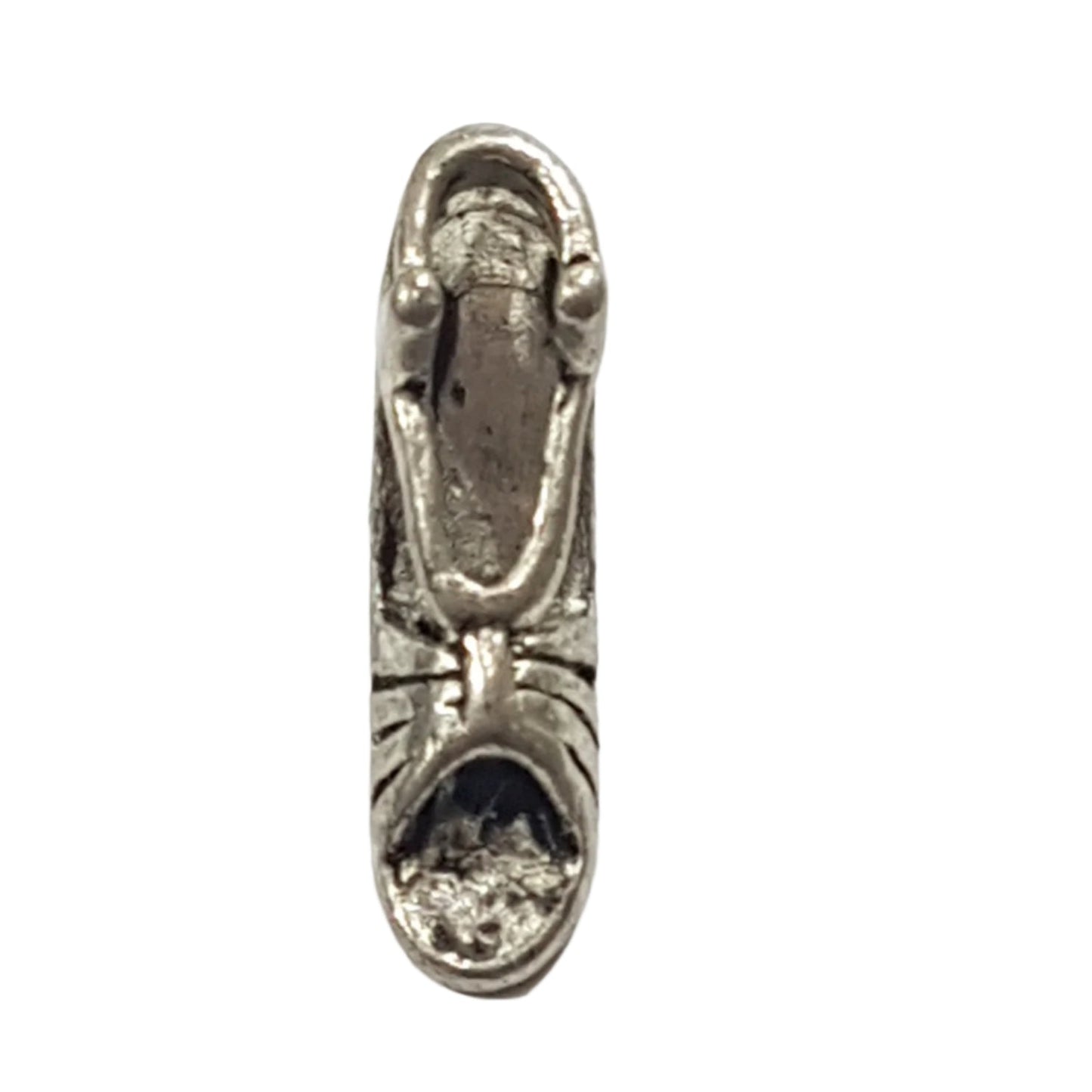 10pc Silver Open Toe Heel Charms