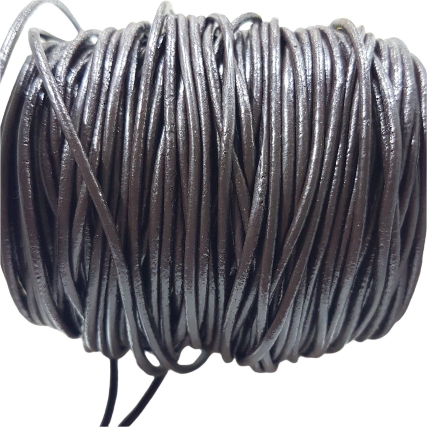 10M 2mm Dark Brown Leather Cord