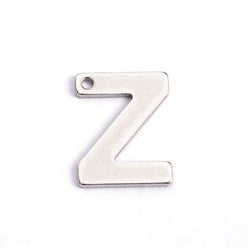 10pc Letter Z Stainless Steel Charms
