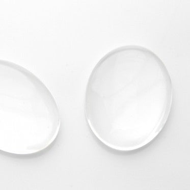 3pc 30x20mm Oval Glass Cabochons