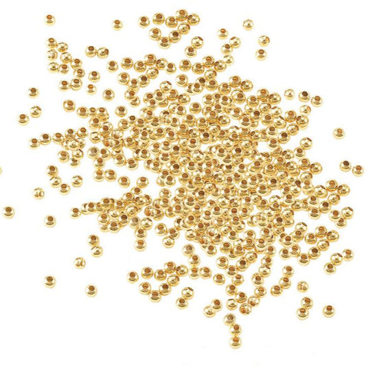 100pc 18k Round Gold Spacers