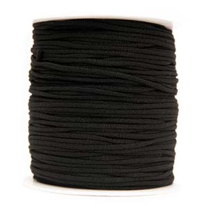 10M Black Fablastic Spandex Stretch Cord 3mm