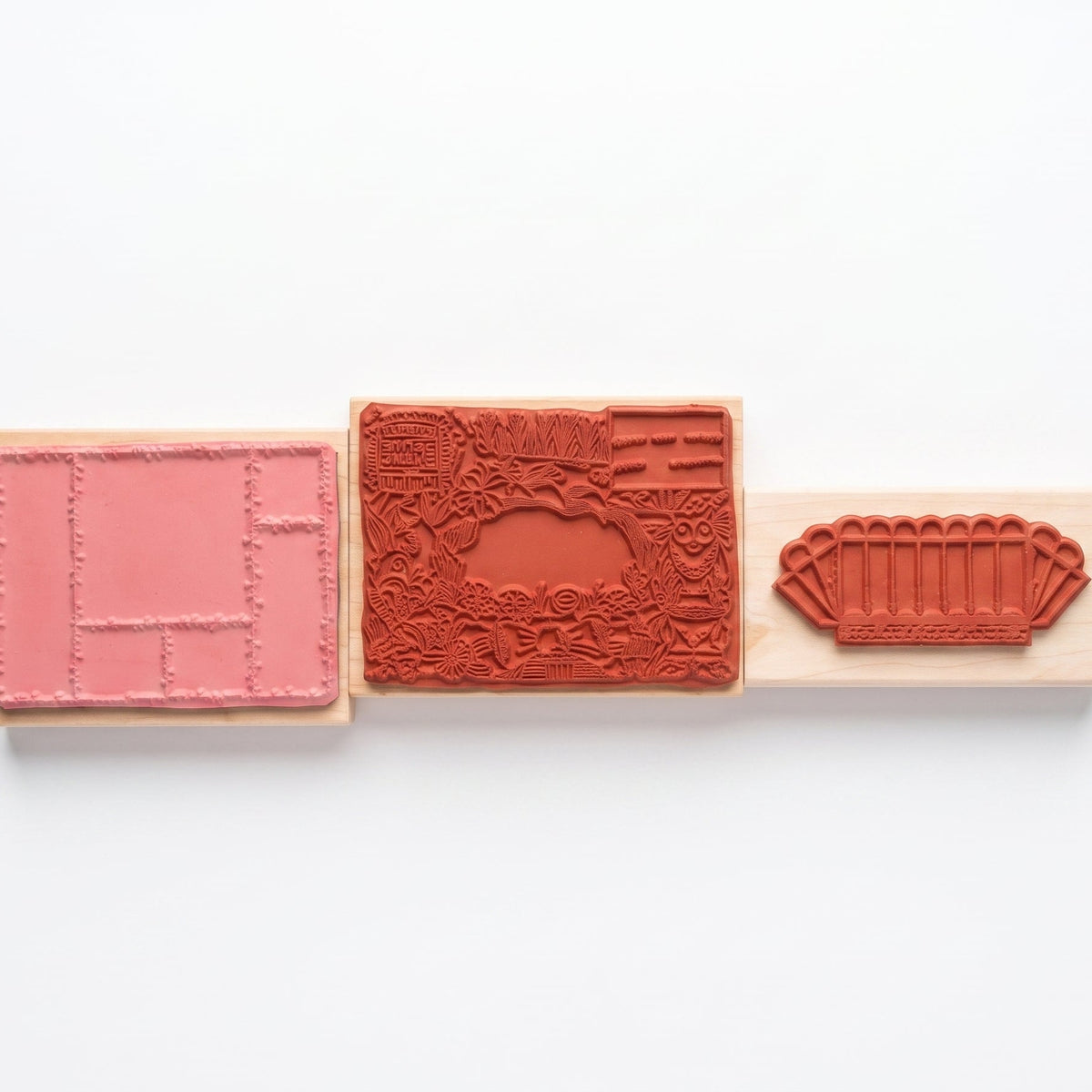 SALE! 3pc Large Wooden Rubber Stamp Pack