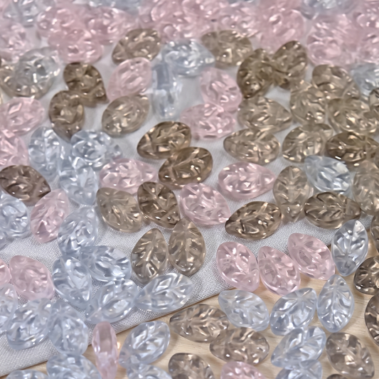 20pc Mixed Glass Leaves