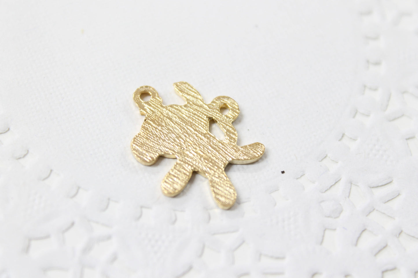 4pc White Enamel Monkey Charms