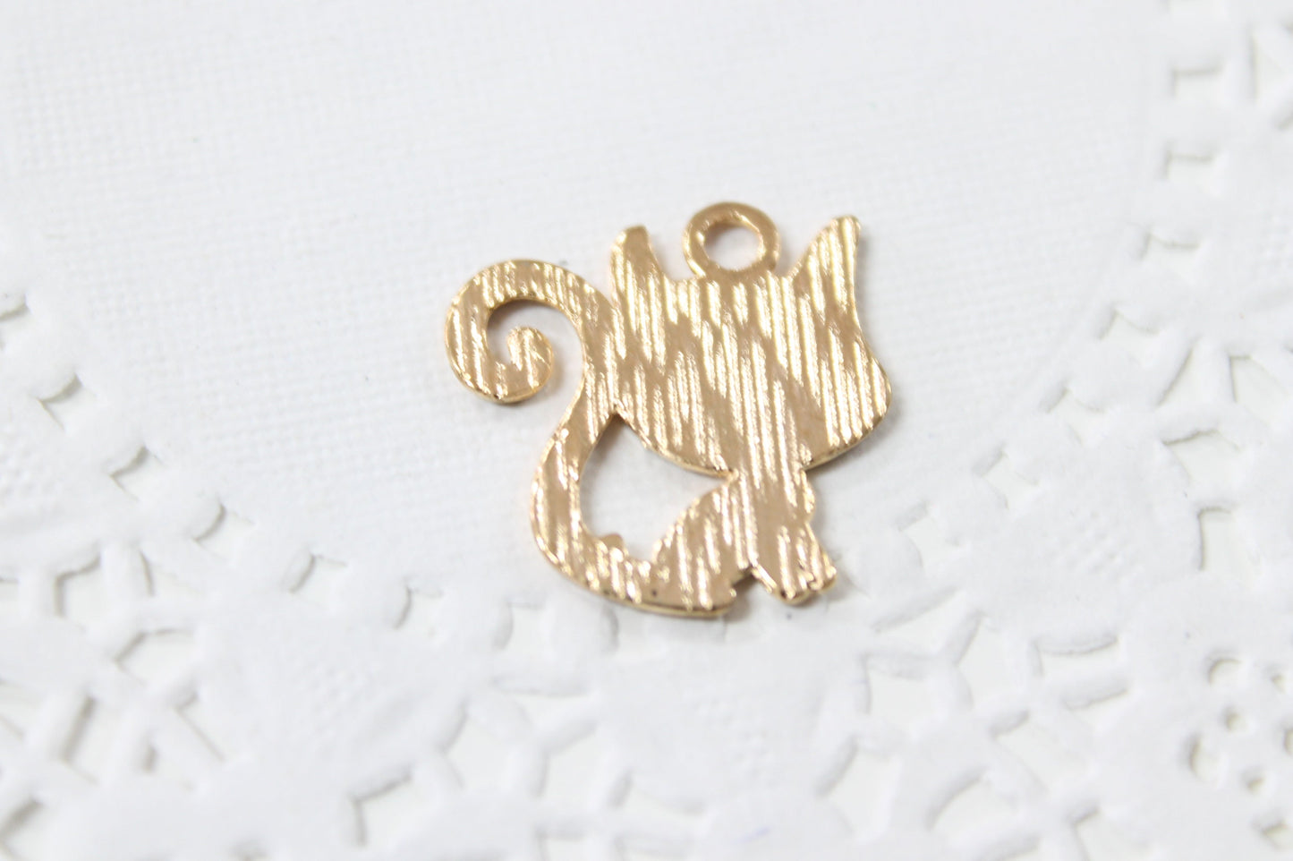 4pc Red Cat Enamel Charms