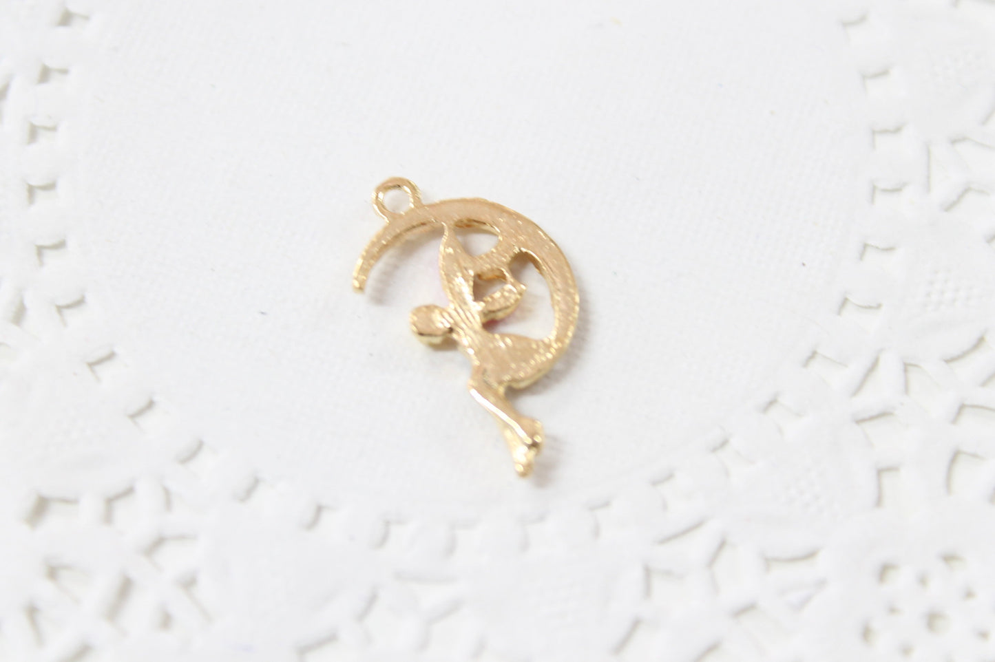 4pc Gold Fairy Enamel Charms