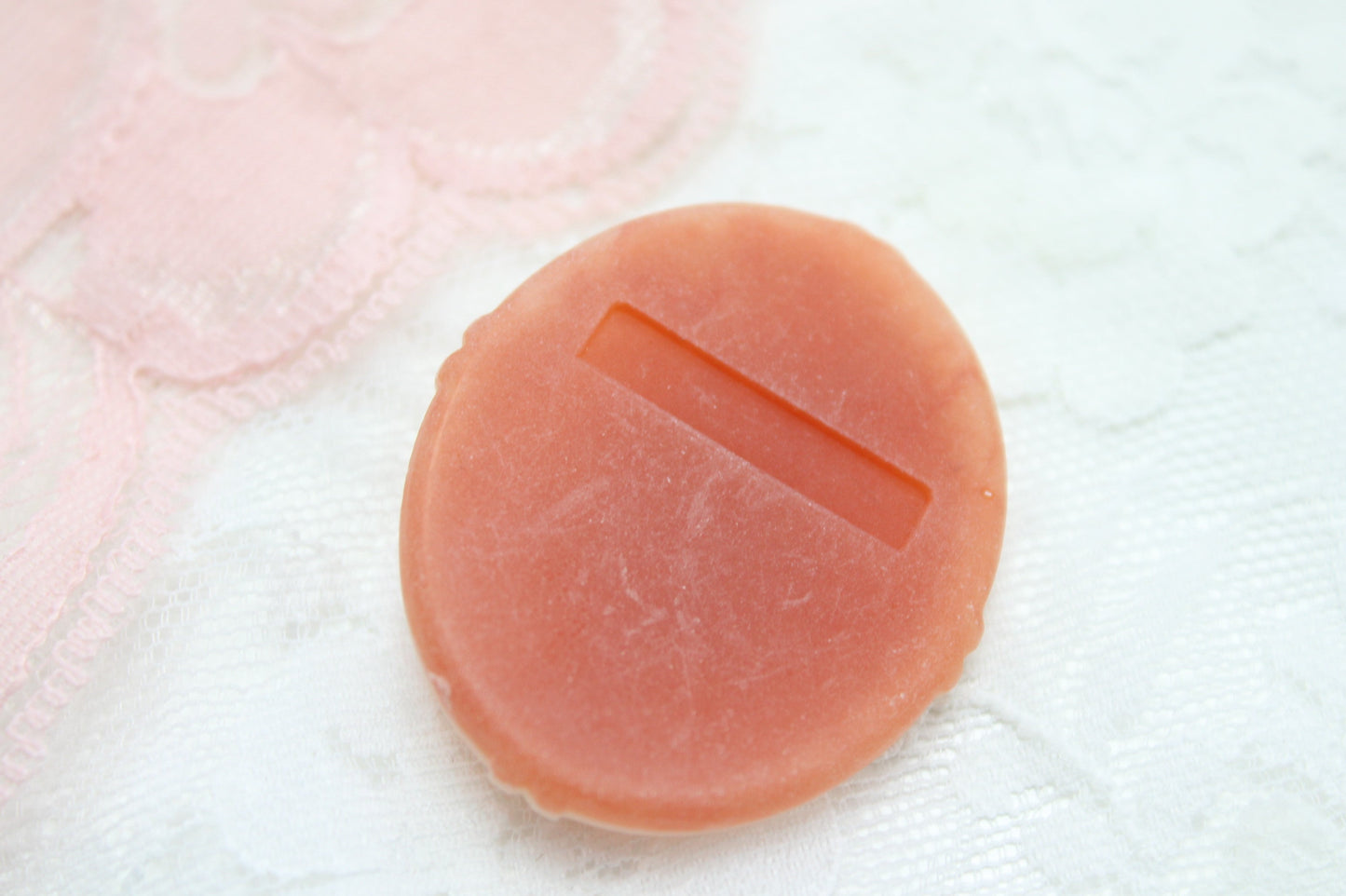 Vintage Lucite Floral Cameo
