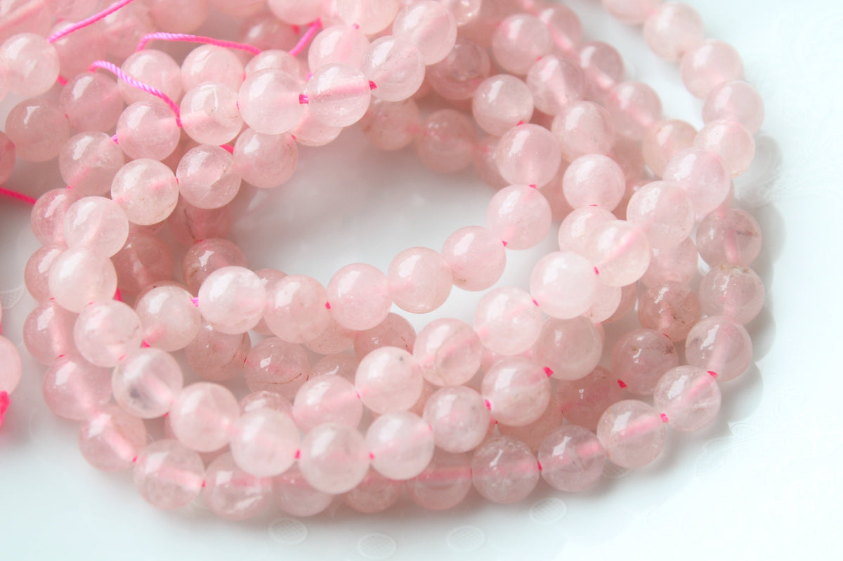8mm Rose Quartz Bead Strand