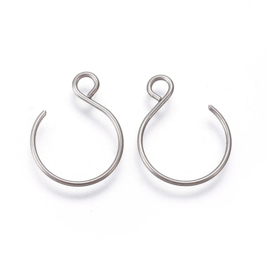 10pc Stainless Steel Earring Hooks