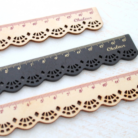 Wooden Lace Ruler 15cm