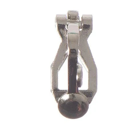 2pc Silver Clip On Earring Components